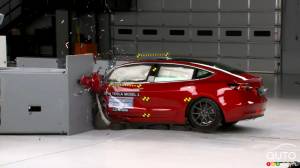 La meilleure cote de sécurité de l'IIHS pour la Tesla Model 3